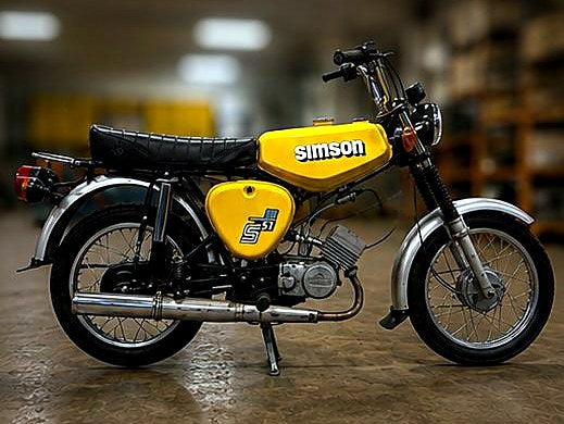Simson S51 in Gelb, Komplettaufbau von PE Performance